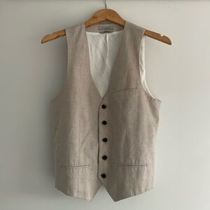 Linen Suit Vest